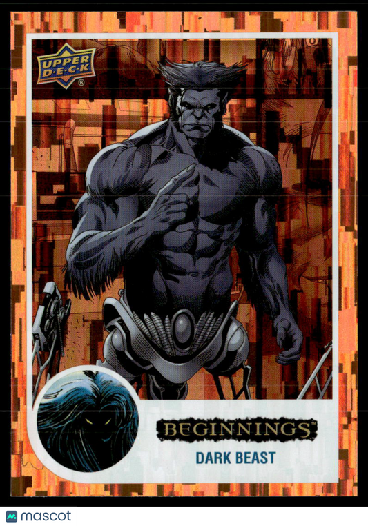 2023 Marvel: Beginnings Vol.2 Series 2 Dark Beast } Orange Rainbow Bridge #/199 #/199 Parallel/Variety Numbered 085/199 #55