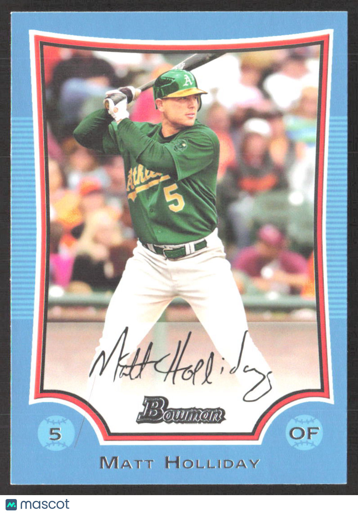 2009 Bowman Matt Holliday #148 Blue #/500 Matt Holliday