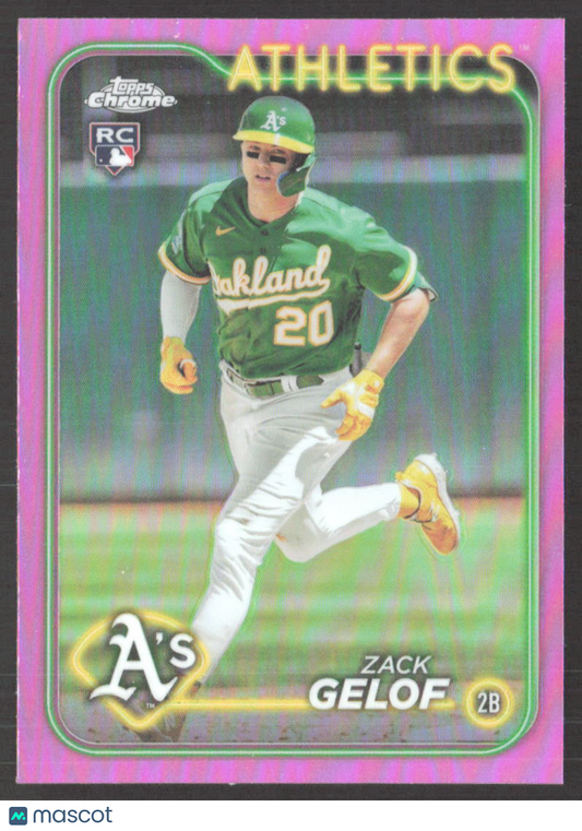 2024 Topps Chrome Zack Gelof #282 Pink