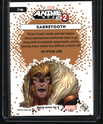 2023 Marvel Anime Vol. 2 Sabretooth } #76