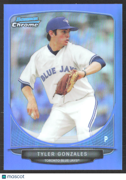 2012 Bowman Chrome Tyler Gonzales #BCP16 Blue #/299