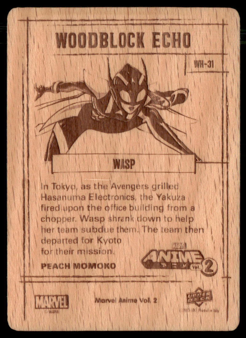 Marvel Anime Vol. 2 Wasp } Woodblock Echo #WH-31