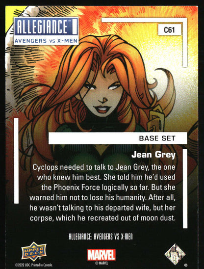 2022 Upper Deck Allegiance Avengers vs X-Men Jean Grey } #C61