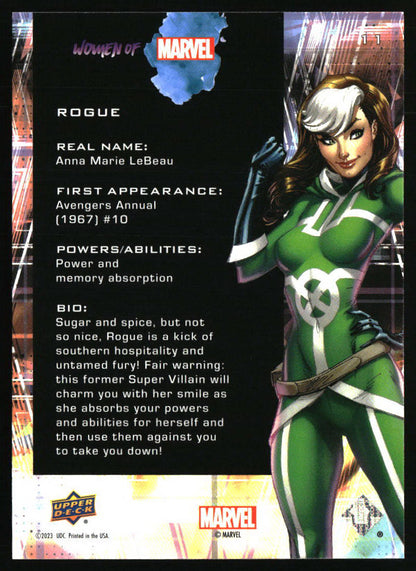 2023 Upper Deck Women of Marvel Rogue }