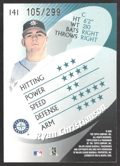 2000 Topps Stars Ryan Christianson #141 #/299