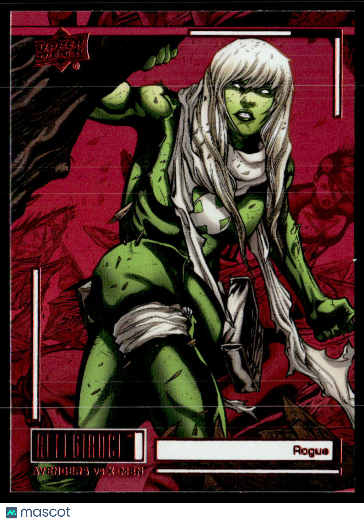 2022 Upper Deck Allegiance: Avengers vs X-Men Rogue } Red Rainbow #C55